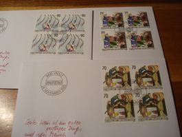 Liechtenstein 2003, Jahreszeit, FDC Satz, Einzel + 4erblock