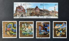 5-13-2 Timbres Helvetia oblitérés. Année 2007.