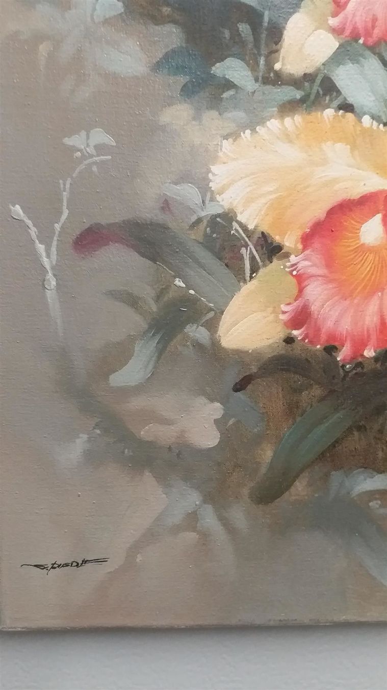 Gemälde: Busdee "Orchideen" Gemälde Original – Gebraucht aus Zürich von Galerie-Kunst 1
