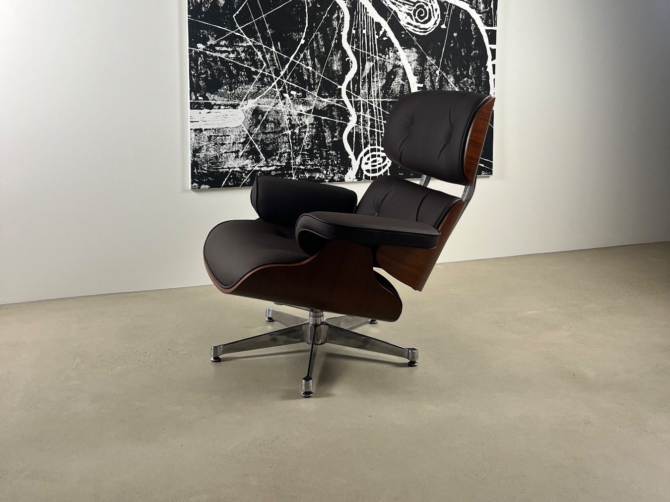 Poltrone: Designer Lounge Sessel und Ottoman, Echtes Leder – Nuovo e nell'imballaggio originale da Münchenstein venduto da AndreHaus 2
