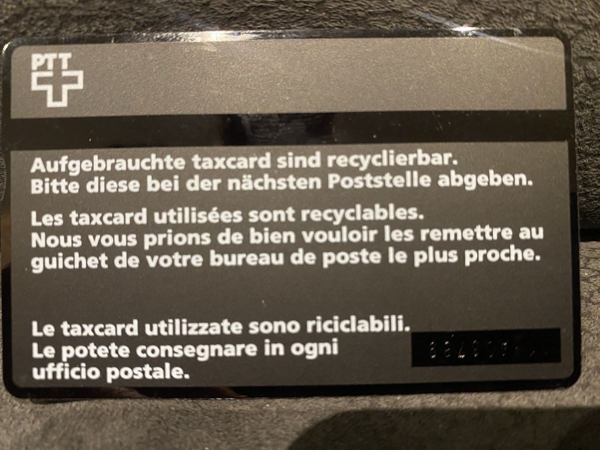 Schede telefoniche: Taxcard 311A – Usato da Lausanne venduto da babacard10 1