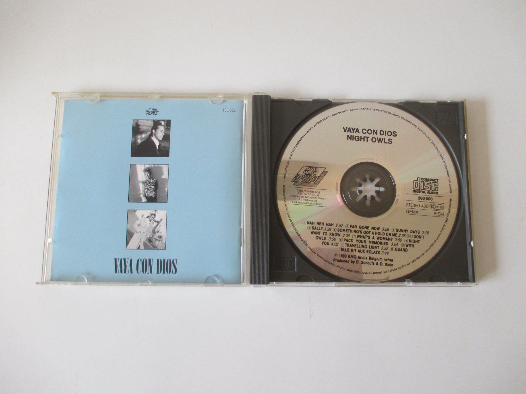 CD: VAYA CON DIOS    "Night Owls"   CD – Usato da Zürich venduto da Daniel517 1
