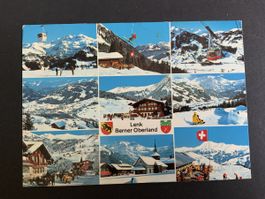 Alte Ansichtskarte Lenk Berner Oberland Winter Bergbahnen Sc