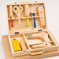 Valise de coiffeur: Jouet en bois naturel ( NEUF )