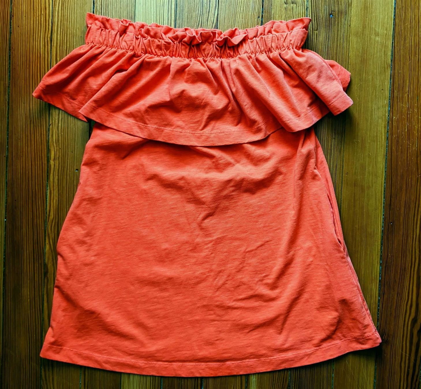 H&M Vestiti: H&M : Mini-robe orange vif col Carmen M-L – Nuovo (secondo la descrizione) da Petit-Lancy venduto da lilycerise 4