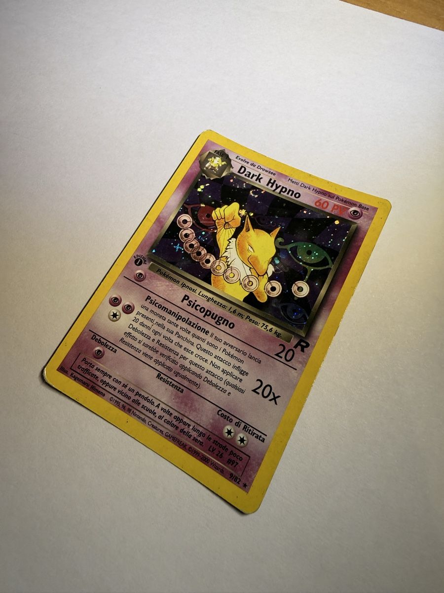 Pokémon Carte collezionabili: Dark Hypno 9/82 Set 1 Holo italian – Usato da Lugano venduto da ktm_7jr7 1