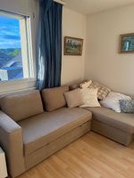 Ikea Schlafsofa in Beige, Ecksofa mit Bettfunktion