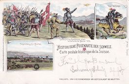 Historische Postkarte der Schweiz  Carte Suisse Morat Murten