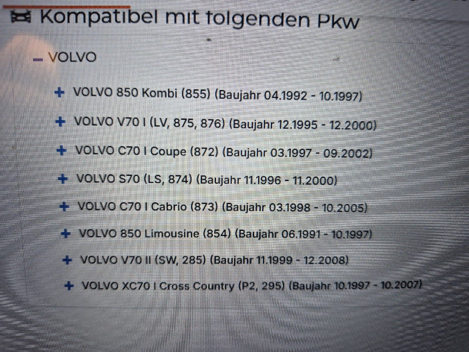 Volvo Tutti pezzi di ricambio auto: Volvo Luftfilter Mahle – Nuovo e nell'imballaggio originale da almens venduto da Tambo26 1