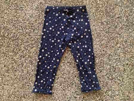 kurze Leggings / Capri Leggings Blumen, Gr. 140