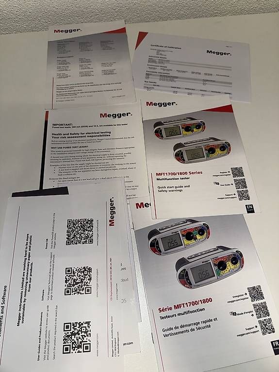Misurare: Megger MFT 1825 Installationstester – Usato da Kloten venduto da fet_vl82 4