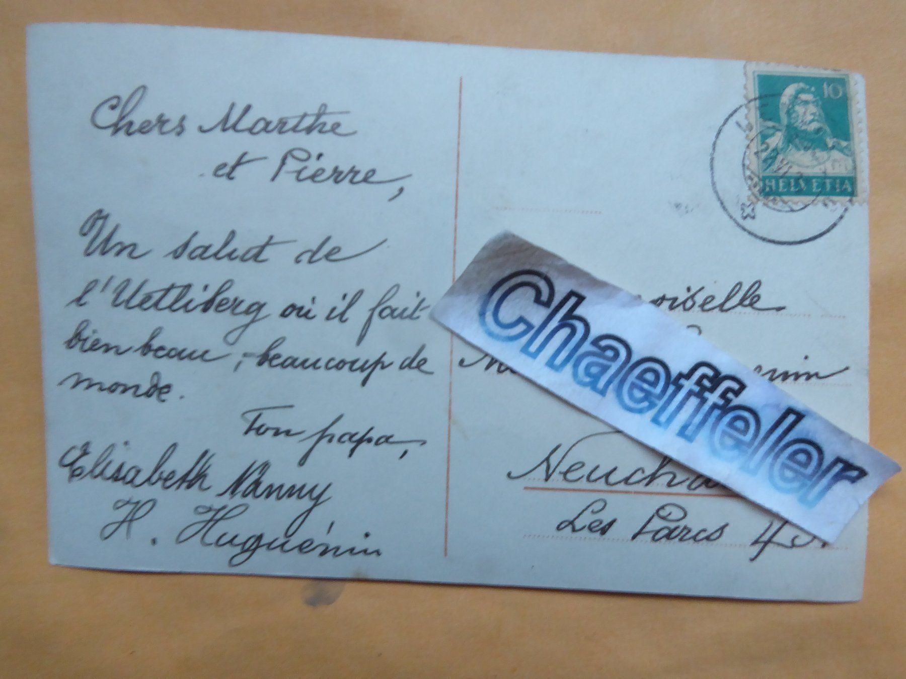 Cartoline postali: Uetliberg, Uto Kulm – Usato da Zürich venduto da Chaeffeler 1
