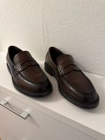 ZARA Men’s Brown Faux Leather Loafers – Size EU 42