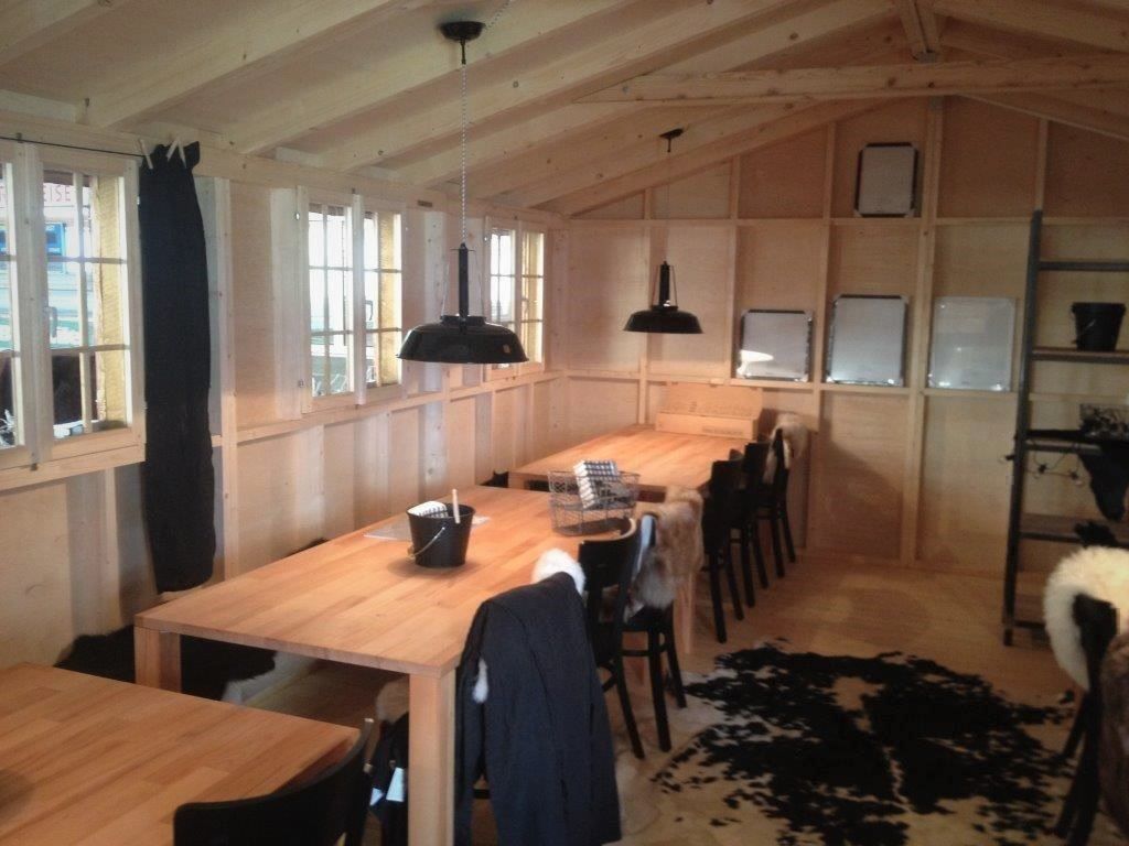 Articoli in legno: Fondue Chalet / Appenzellerhaus – Nuovo e nell'imballaggio originale da Arbon venduto da Glovital_AG 2