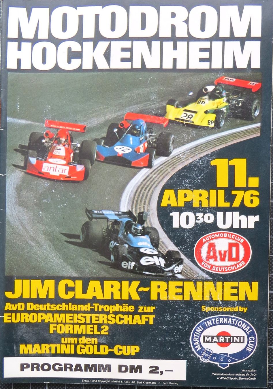 Documenti: Orig. Rennprogramm Formel 2 Hockenheim 1976 – Usato da Ettingen venduto da campione_1