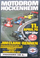 Orig. Rennprogramm Formel 2 Hockenheim 1976