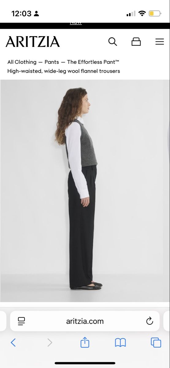 Aritzia Hosen: Aritzia Effortless Pants Wool – Gebraucht aus Zürich von edit_closet 4