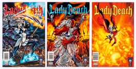 CHAOS! - LADY DEATH - JUDGEMENT WAR 1-3 + PREVI+PREMI+SIGNED