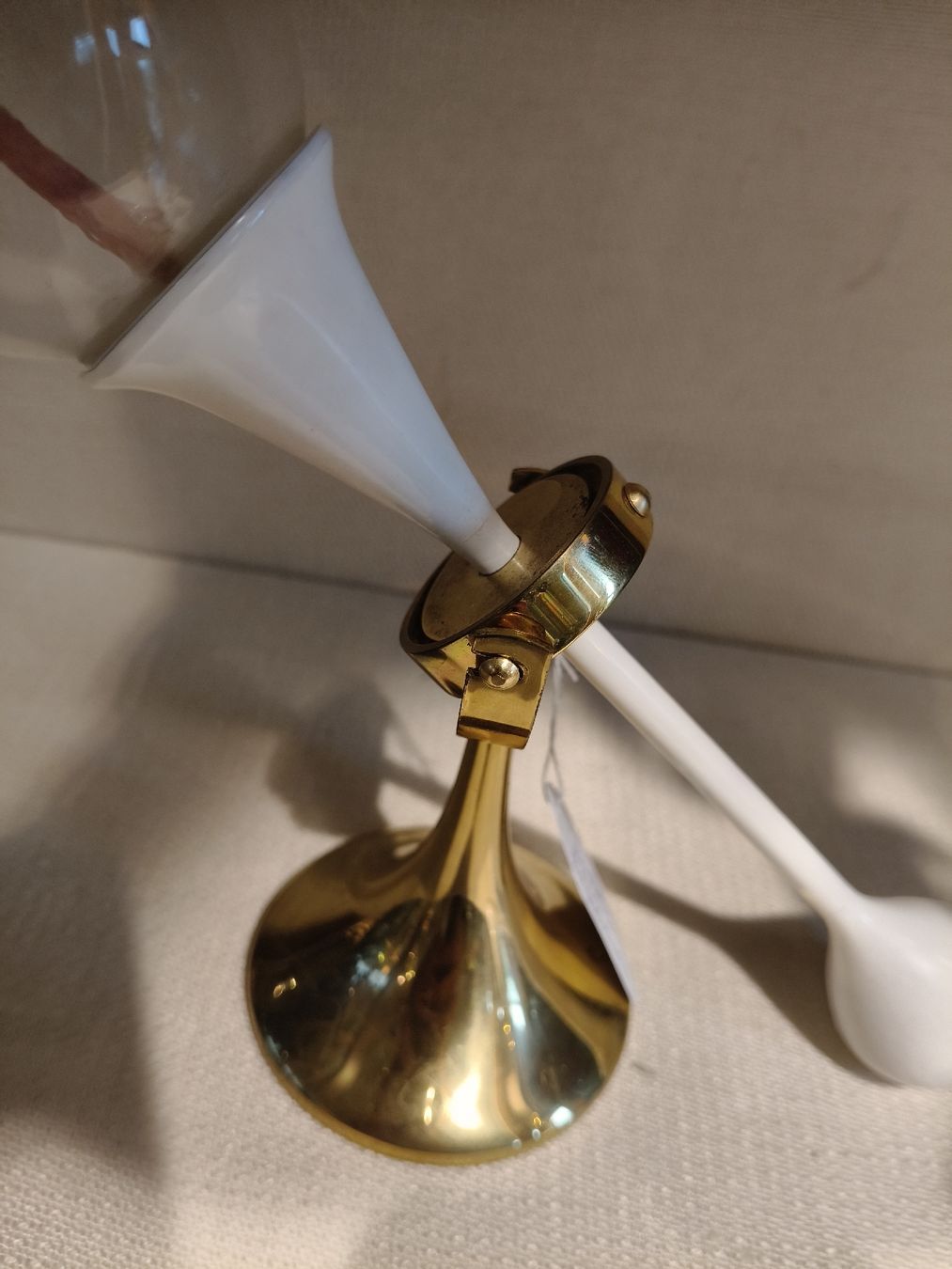 Lampade: FREDDIE ANDERSEN. Öllampen, 1 Messing, "Clear Drops", herges – Usato da Zwingen venduto da inf_2blh 4