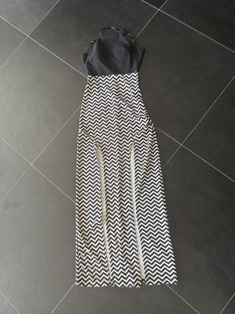 Confeziona Sommerliches Maxikleid,Grösse S,Schwarz/Weiss