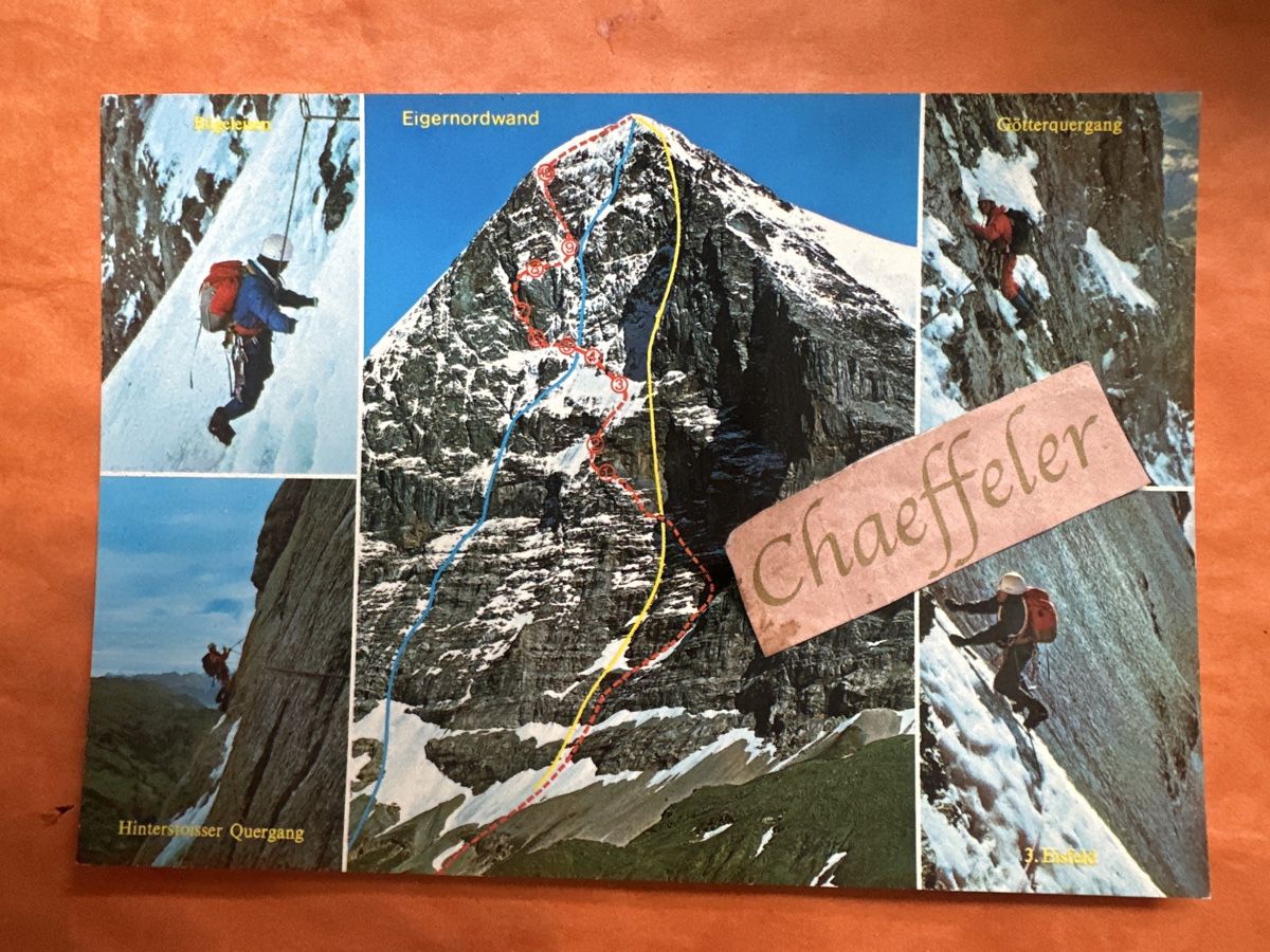 Cartoline postali: Vintage Postkarte Eigernordwand  Top! – Usato da Zürich venduto da Chaeffeler