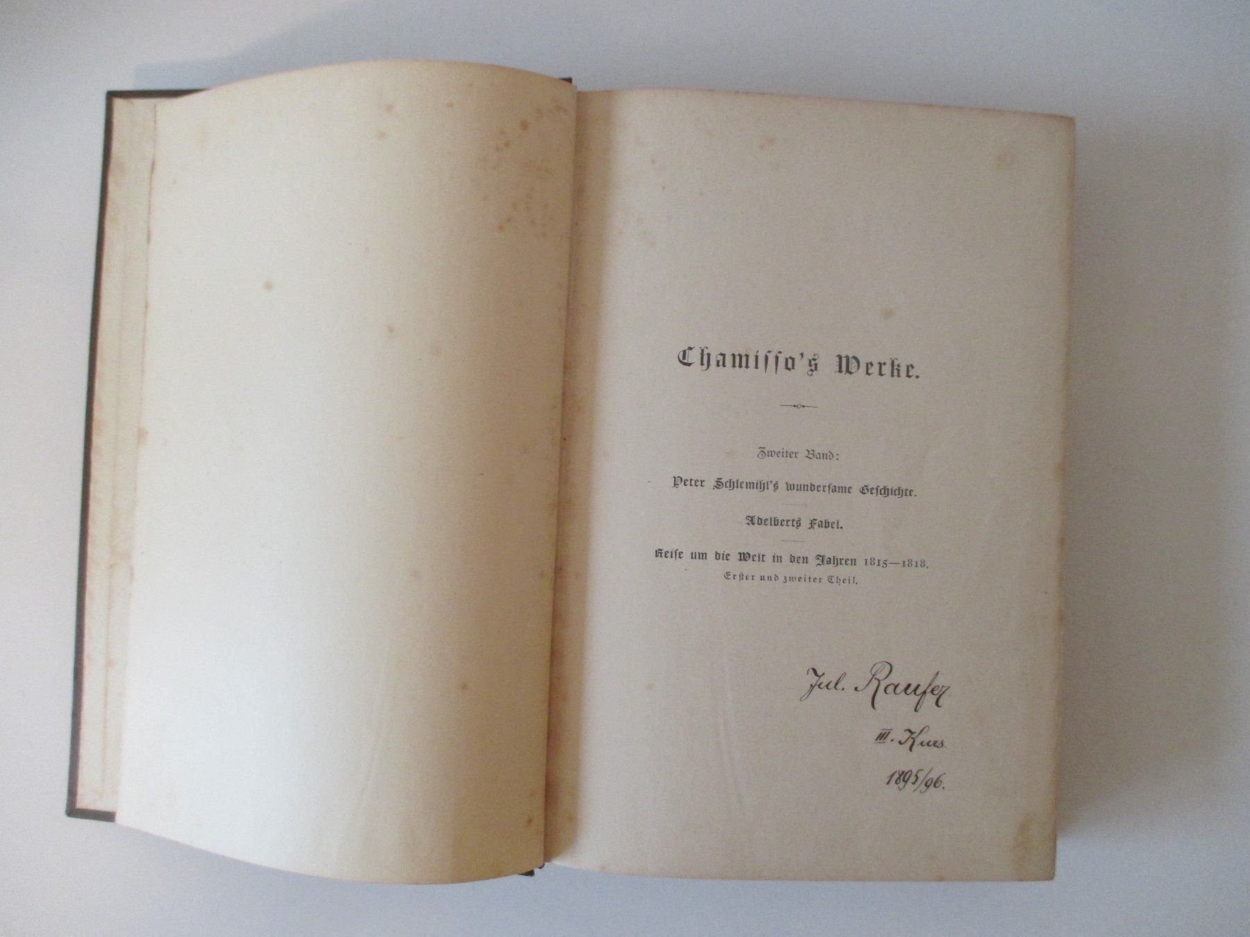 Bücher: Adelbert Chamisso's Werke  antiquarisch  1894 – Gebraucht aus Zürich von Daniel517 2