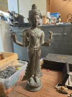 Antike Vishnu Statue aus Bronze, 41cm hoch! 3.2Kg (D)