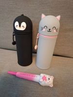 Legami Silikonetui Katze u. Pinguin + 1 Stift Bär