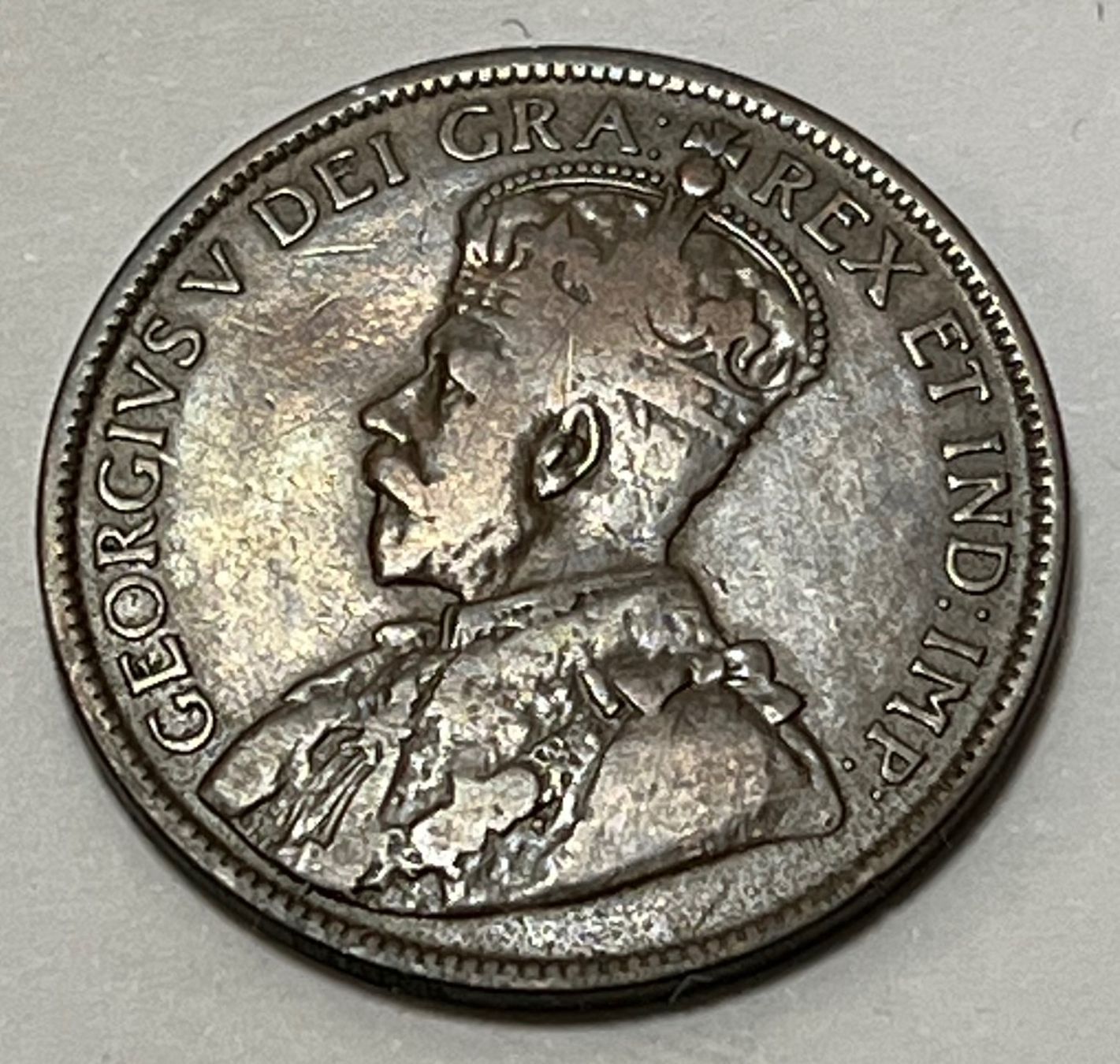 Tutti le monete: 1 Cent - George V  - Canada - 1917 – Usato da Dietikon venduto da Numis8953