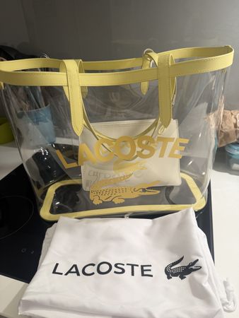 Lacoste Tasche Transparent Gelb Sommer-Must-Have