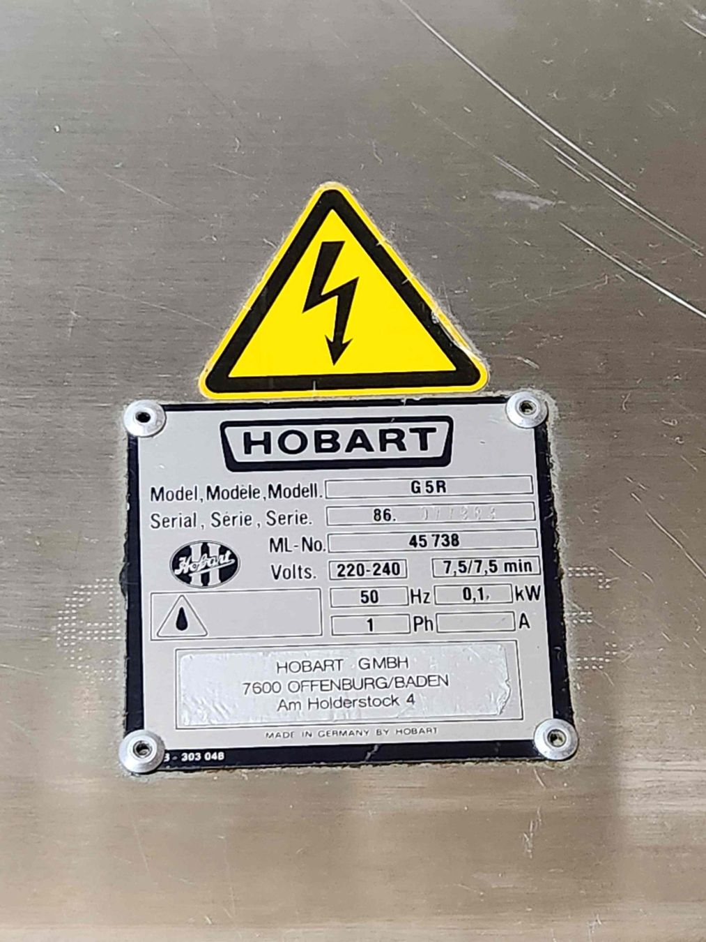 Hobart Elettrodomestici da cucina: Hobart Sahnebläser G 5 R – Usato da Laupersdorf venduto da cacatoes56 6