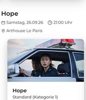 2 Tickets ZFF «Hope», Sa 26.9., 21 Uhr, Arthouse Le Paris