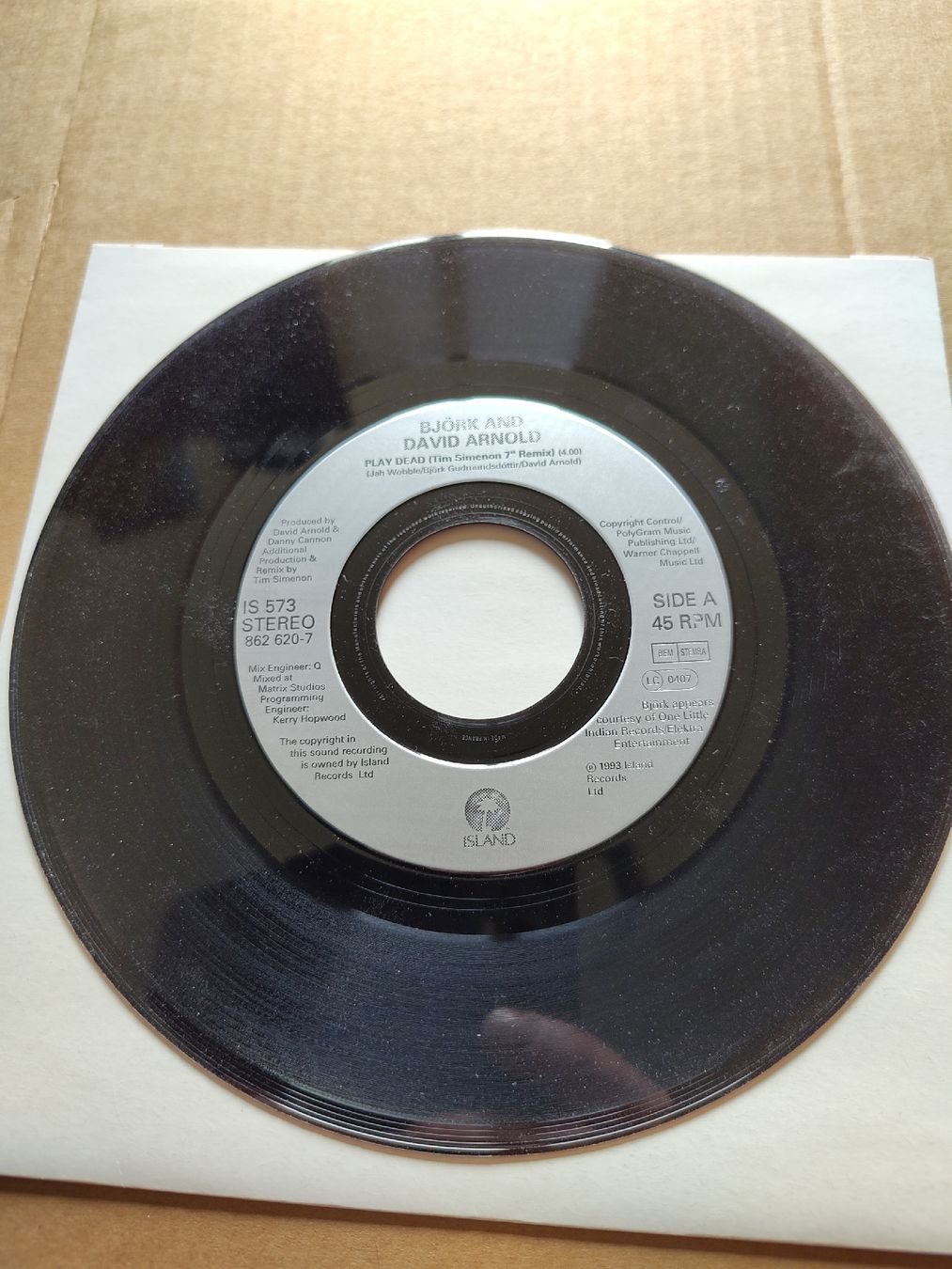Dischi in vinile: Björk and David Arnold - Play Dead 7" Single – Usato da Büsserach venduto da Bey23
