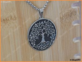 Baum des Lebens Halskette - Collier pendentif Arbre de vie