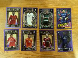 Topps Match Attax Purple Parallel 8x