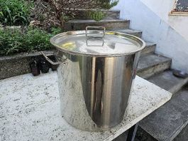 NUOVO Pentolone Acciaio INOX 50L 40x40 cm