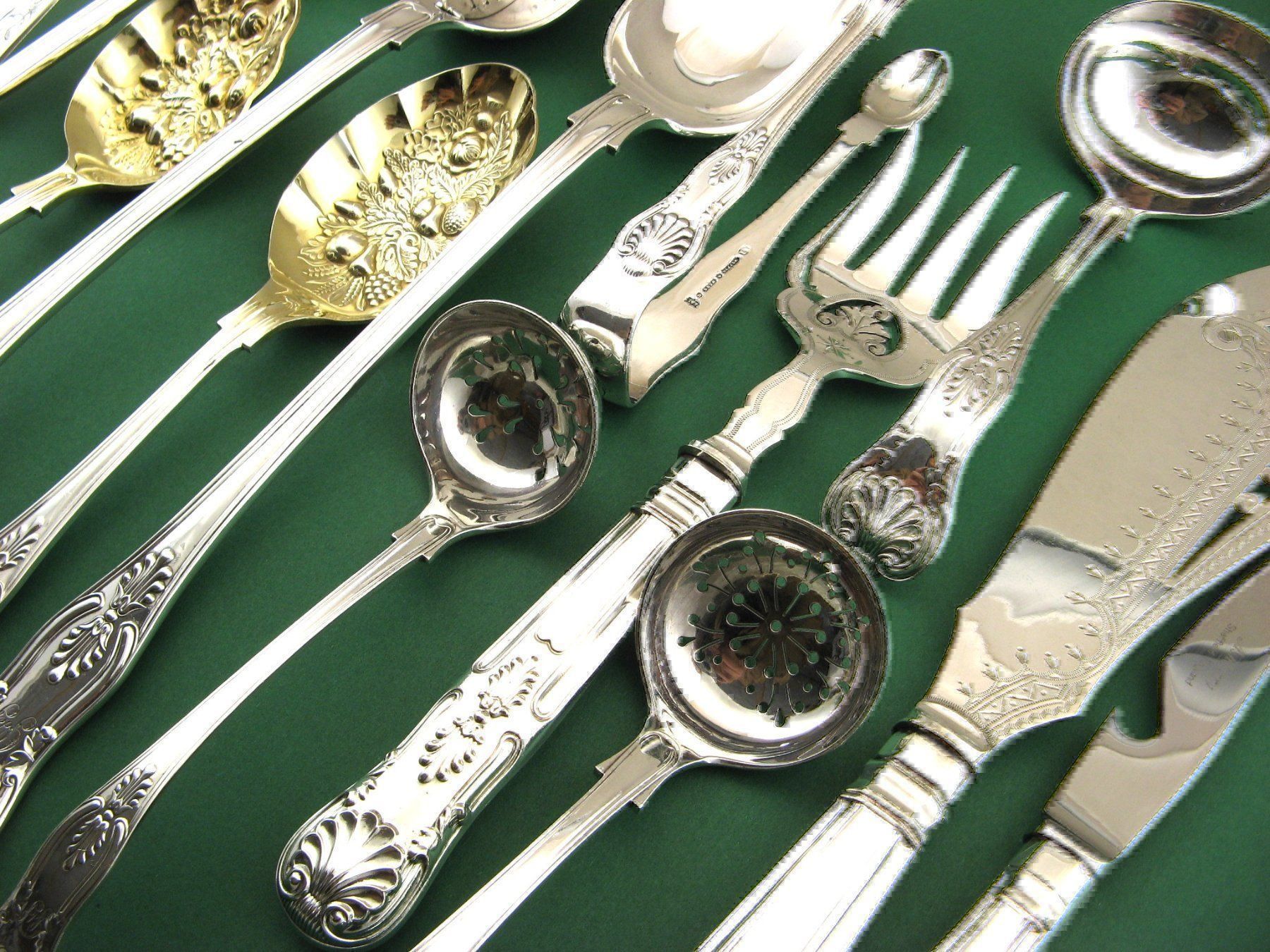Set di posate: 18 COUVERTS SERVICE KING PATTERN ANGLAIS Vorlegebestecke – Nuovo (secondo la descrizione) da Noville venduto da novar 3