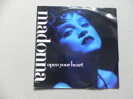 Single 7 " US Pop Rock Sängerin Madonna 1986 Open your Heart