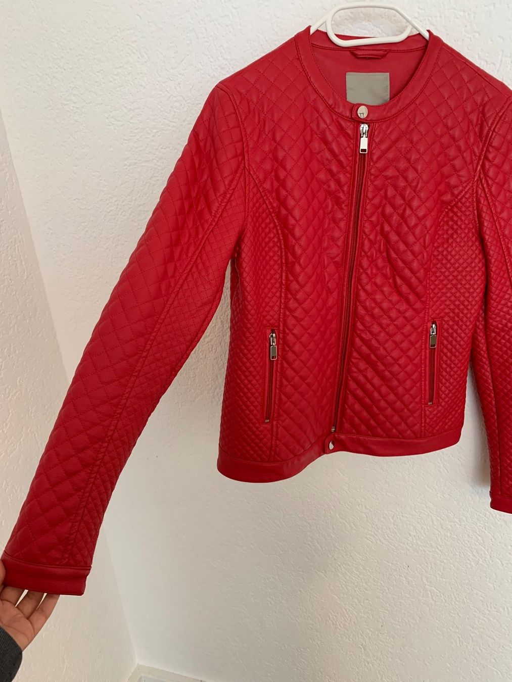 Giacche: Bata Kunst Leder Jacke Kunstlederjacke Rot Gr. S – Usato da Fislisbach venduto da KolibriSecondhand 5