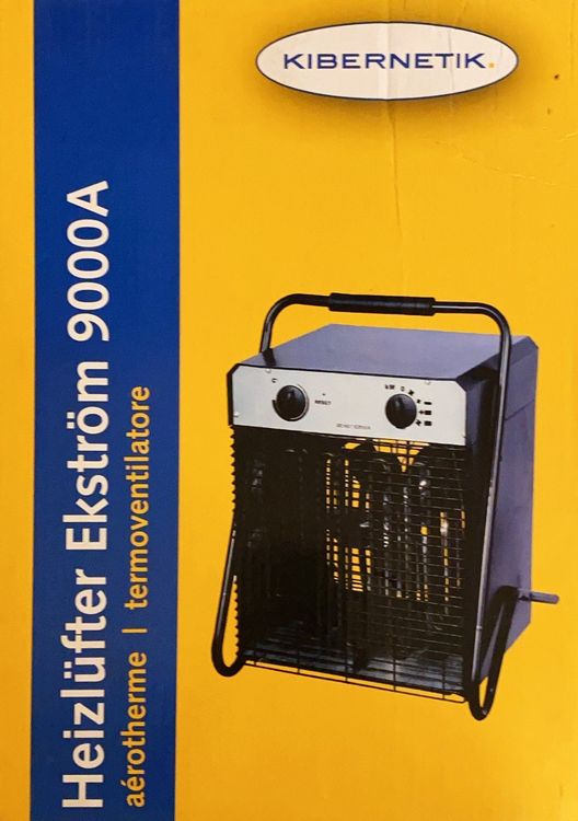 Güde Elektroheizer GH 9 EV (400 V, 9 kW, TÜV/GS, 2 Heizstufen 4,5 / 9