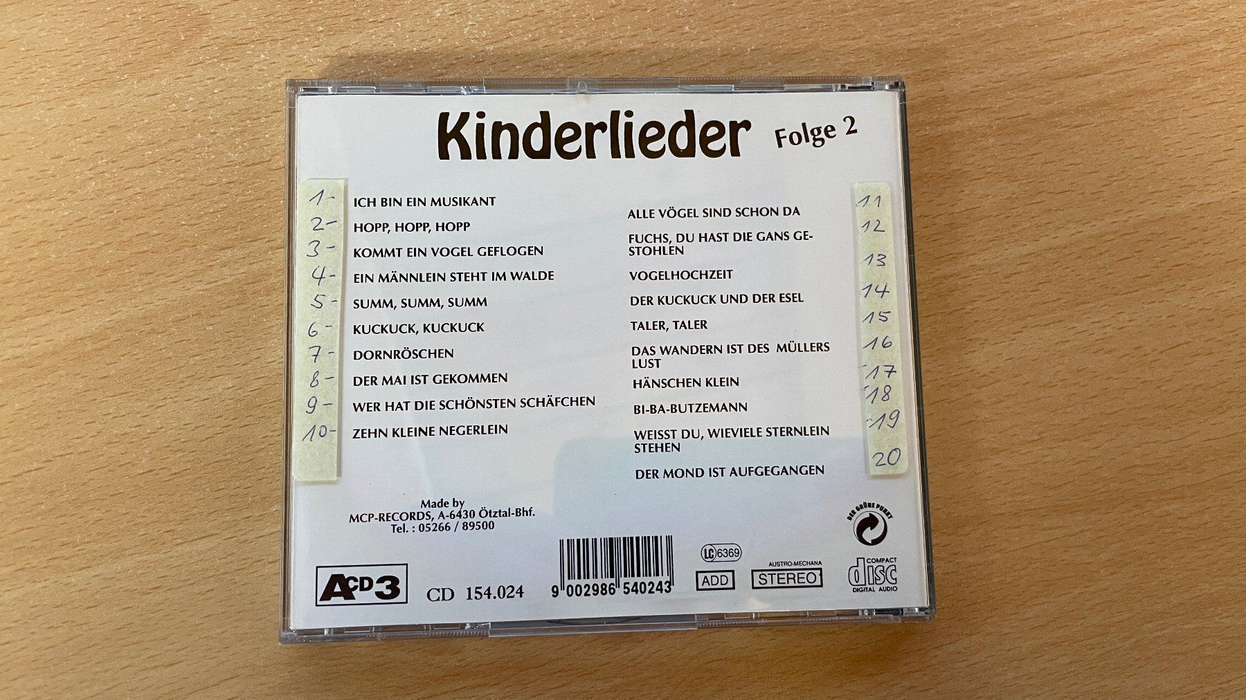 CD: Kinderlieder - Folge 2 - ok – Usato da Glattfelden venduto da cybermaxx 1