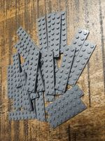 lego 3034 lot de 25 pièces Dark Bluish Gray Plate 2 x 8