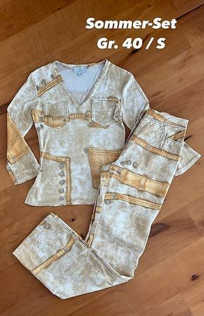 Zweiteiler Oberteil & Hose  Made in Italy - Gr. 40/S