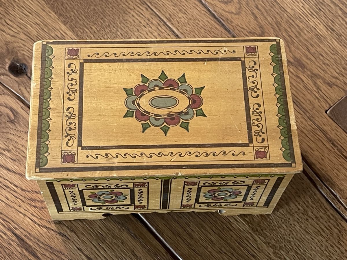 Barattoli: Antike Schatulle aus Holz - Kambly Emmental – Usato da Zuerich venduto da Dorsi 2