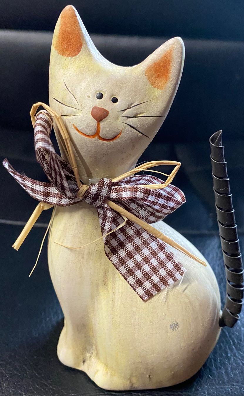 Statuette: Katze-Keramik 13.5cm – Nuovo e nell'imballaggio originale da Zäziwil venduto da Emlea