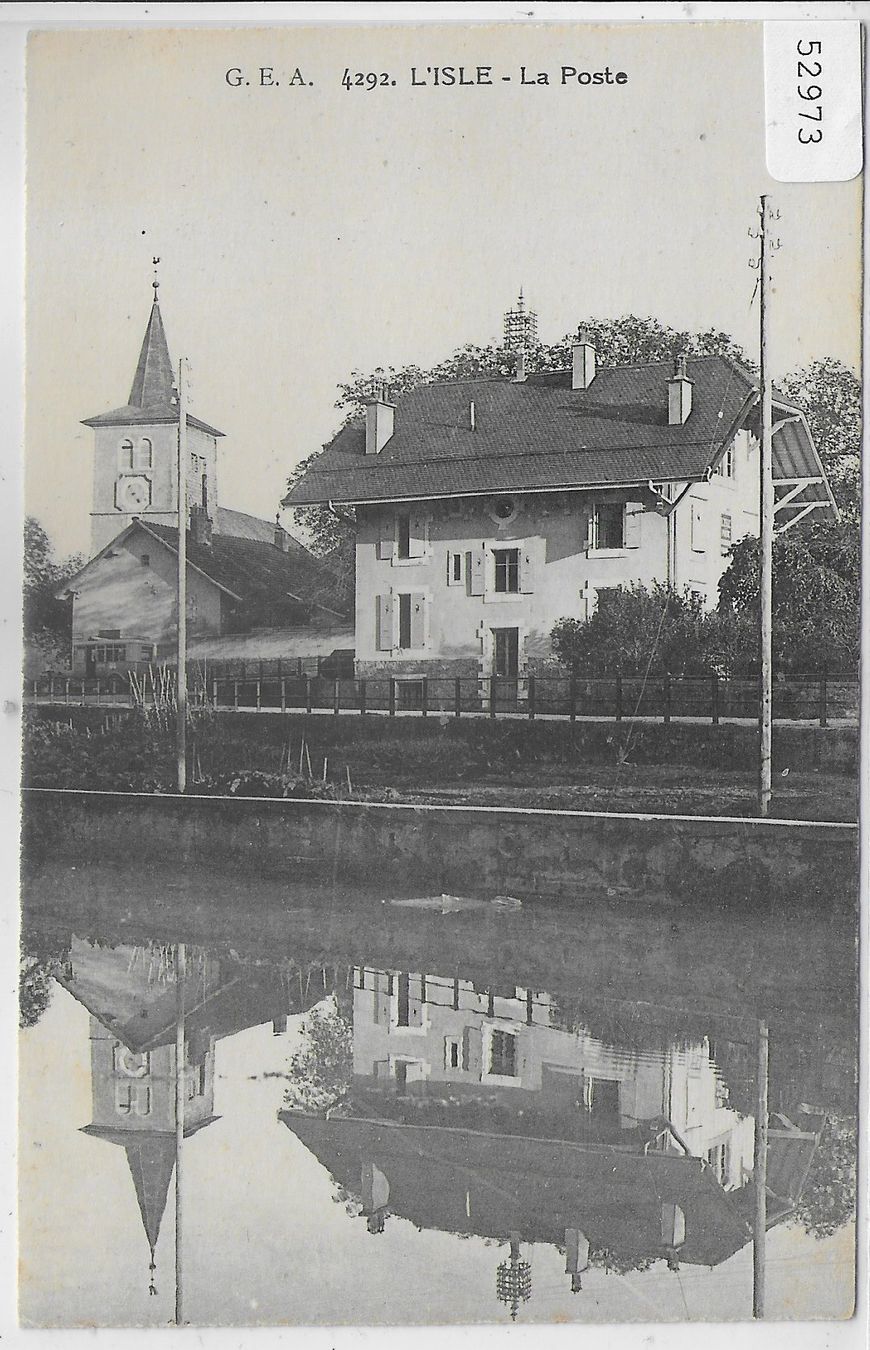 Cartoline postali: L'Isle - La Poste - altes Postauto – Usato da Ettingen venduto da Kartenplanet