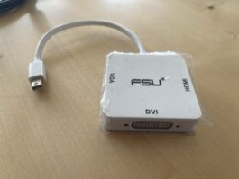 Mini DisplayPort zu HDMI/DVI/VGA Adapter - Neu!