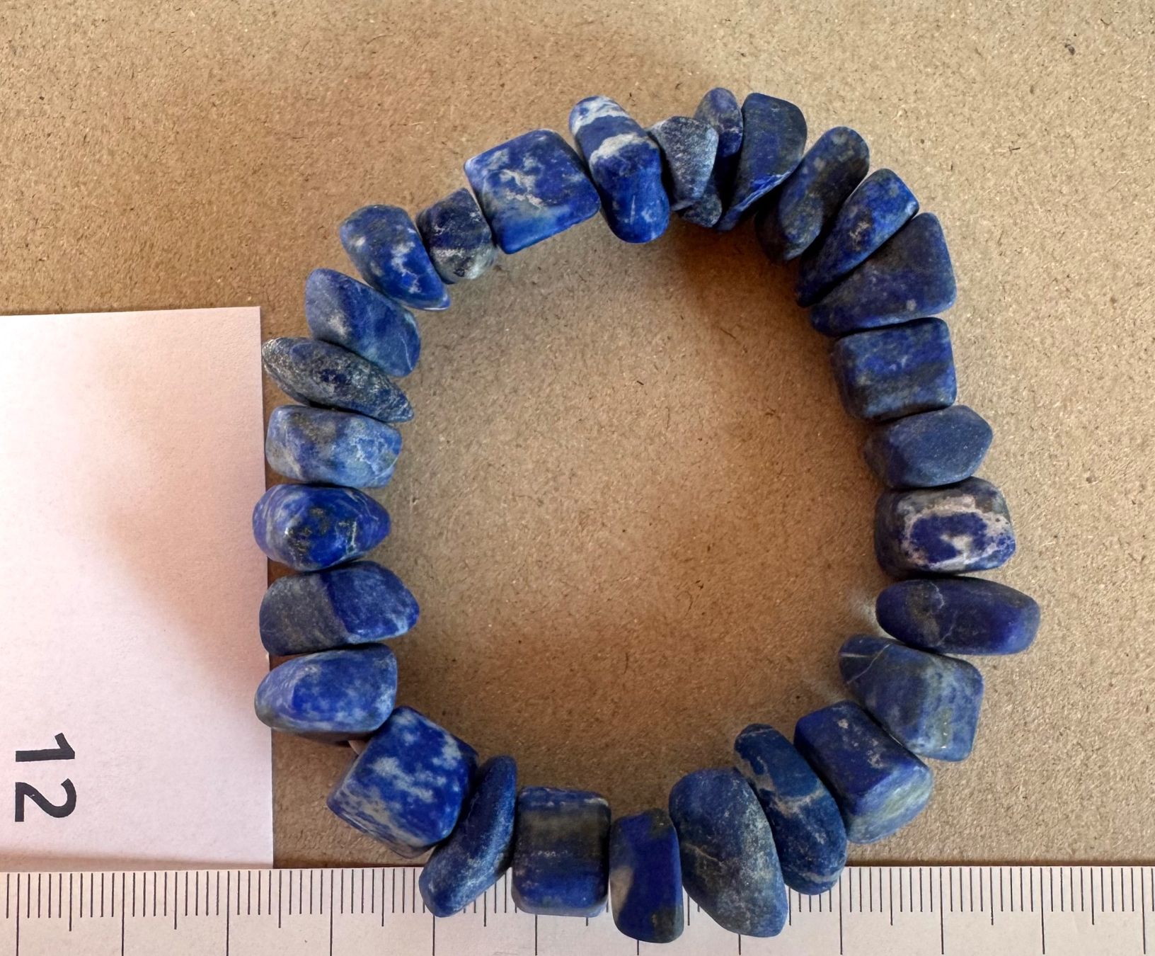Armbänder & -reifen: Lapis  Lapislazuli   Armband.    unregelmässig  matt – Neu und originalverpackt aus Leuggern von gemshow 6
