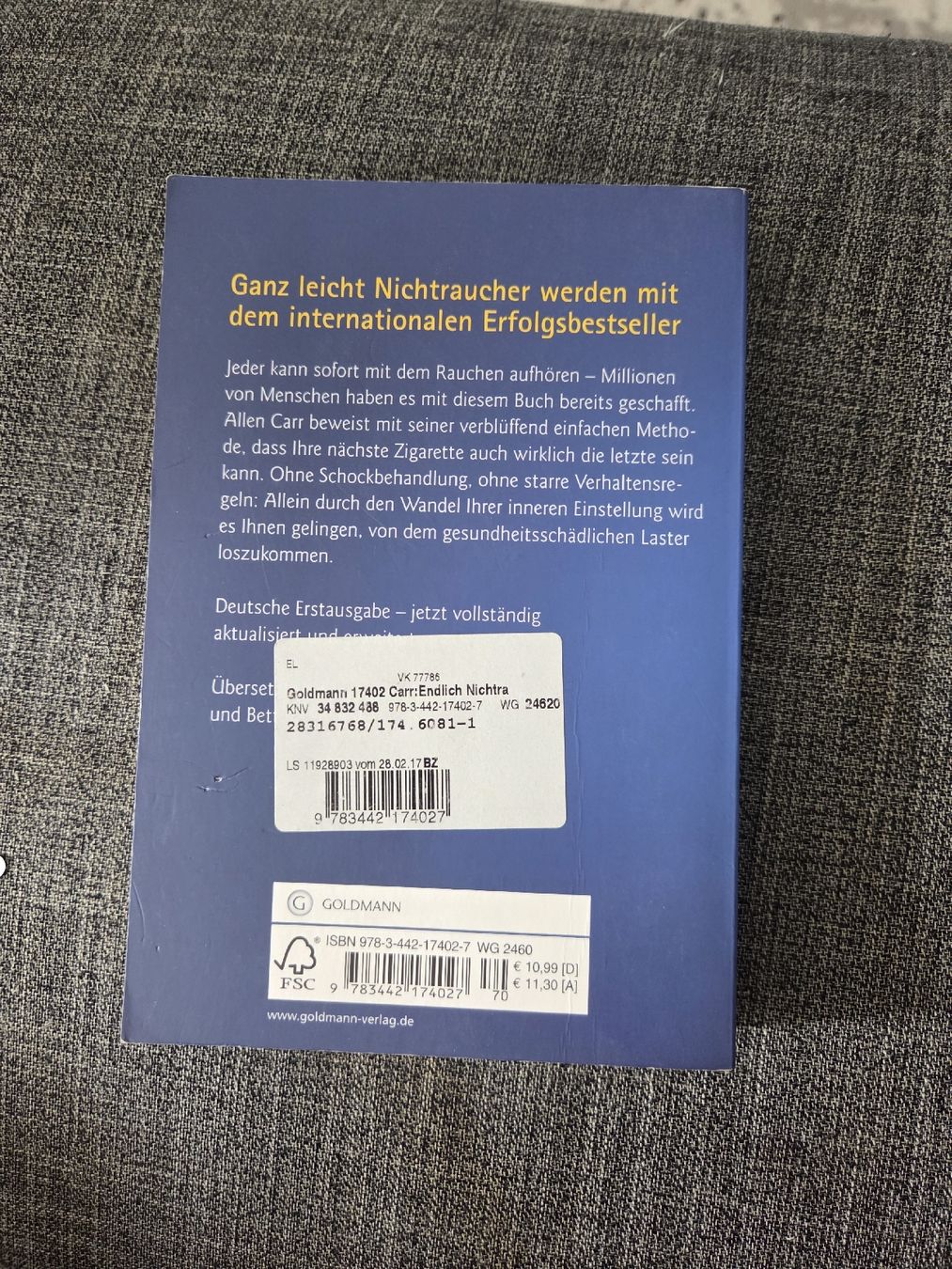 Bücher: endlich Nichtraucher – Gebraucht aus Lostorf von _Venus_ 1