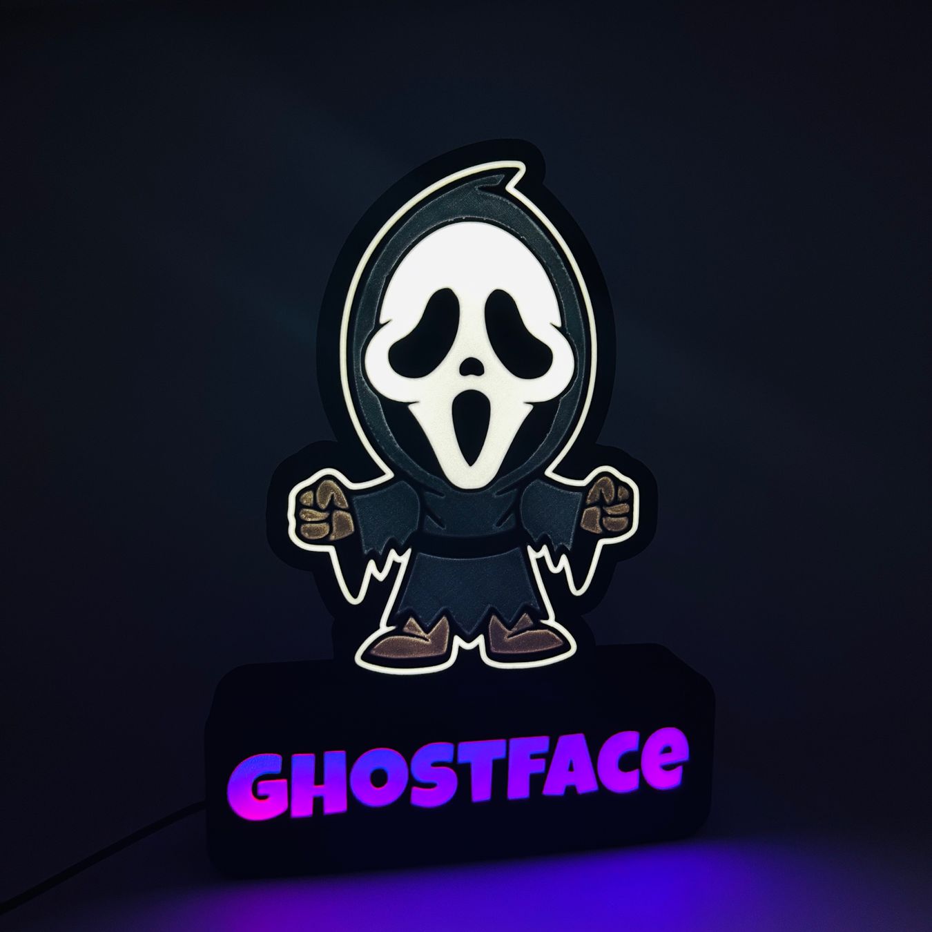 Lampade: Lightbox lumière led Ghost face SMART RGB – Nuovo (secondo la descrizione) da Vicques venduto da PAMB3D 4